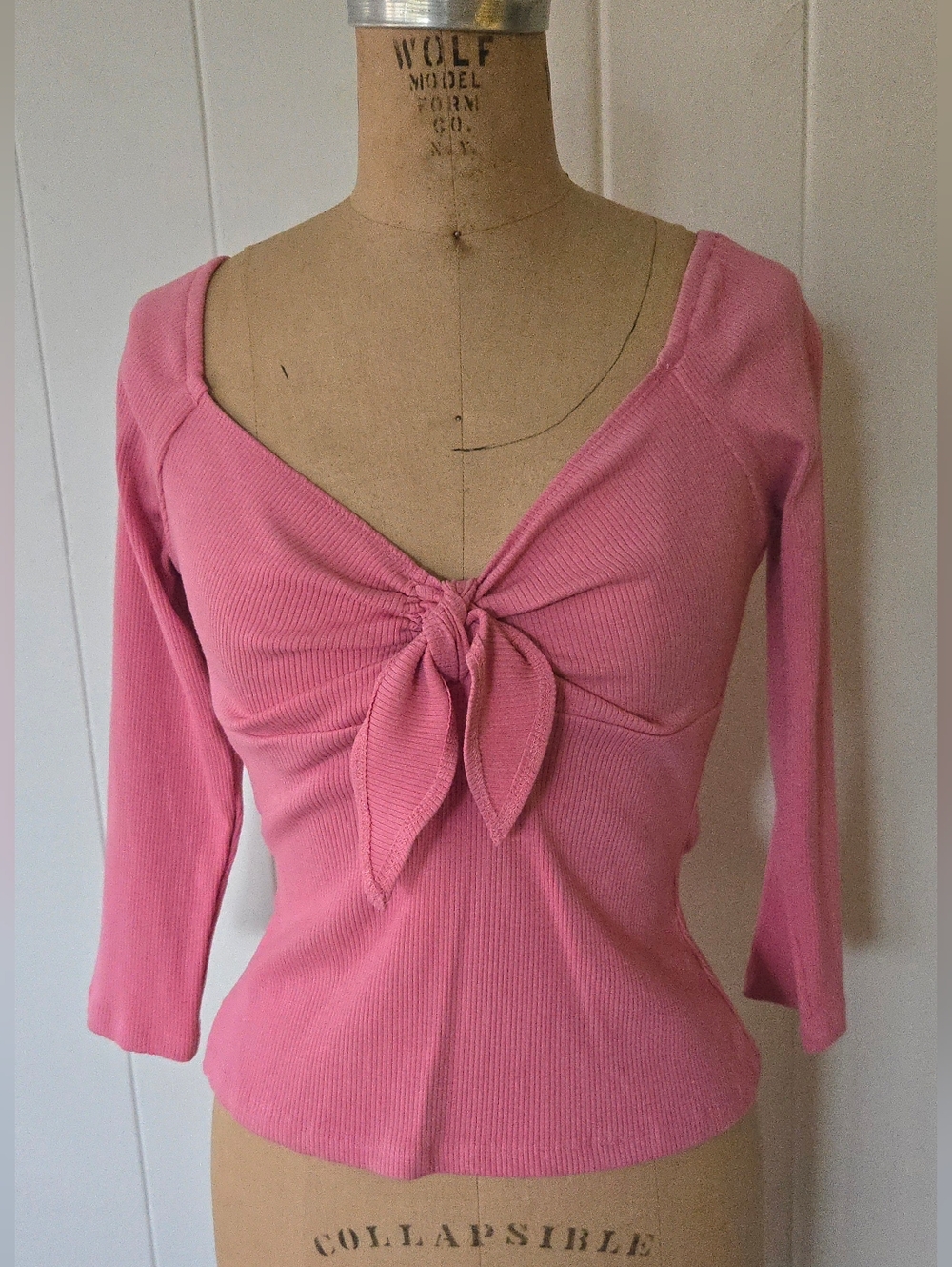 Vixen by Micheline Pitt Tie Me Up Top in Pink
